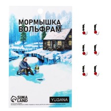Mormyshka ants black, lime of the eye + cube Granin red, weight 0.3 g
