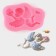 Mold "Angel with a bouquet", silicone, 9.3 × 6 × 1.9 cm, color mix
