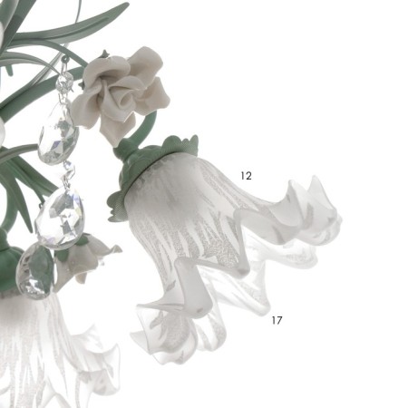 Lyana chandelier 5he27 40w green 45x45x40-90 cm-8