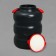 Household-household flask, 50 liters, with handles, black