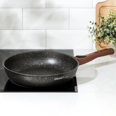 Granit Ultra Original pan, D = 28 cm, removable handle, anti -stick coating, black color-6