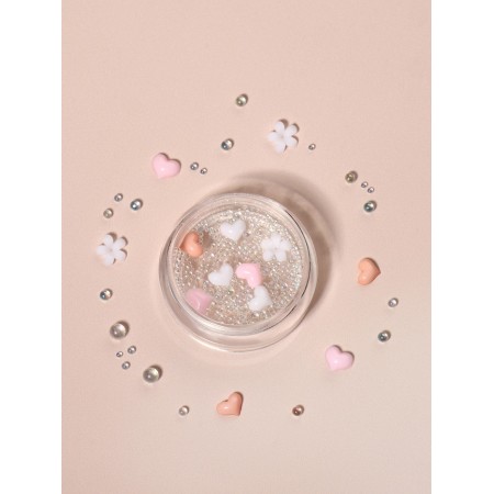 Assorted for decor "Tenderness", 3D effect, pink/transparent color-5