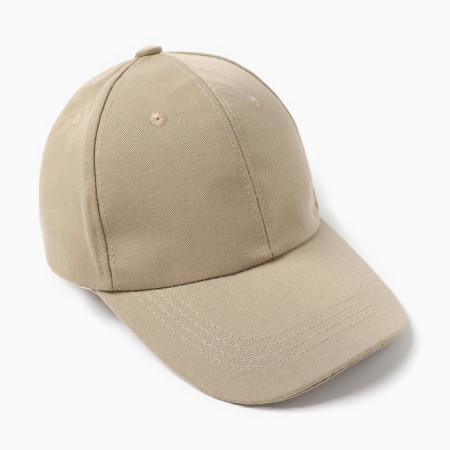 Minaku plain cap, beige color, rr 52-54