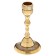 Summary with mother -of -pearl "imagination" per 1 candle, brass 7.5x7.5x13.5 cm