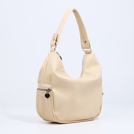 Load bag with lightning, external pocket, beige color-2