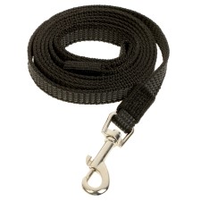 Kaponnoye zononic leash with double latex thread, 2 m x 1.5 cm, black