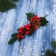 Decor "Winter Charm" berries Berry Blue Flower, 30 cm