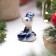 New Year. Souvenir symbol of the year 2025 "Snake button", Gzhel, 4 cm