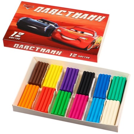 Plasticine 12 colors 180 g "Champion", cars-6
