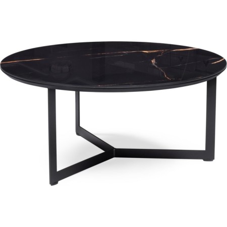 D-700 Obsidian/Black Metal Rob Commerce table 70x70x33 cm