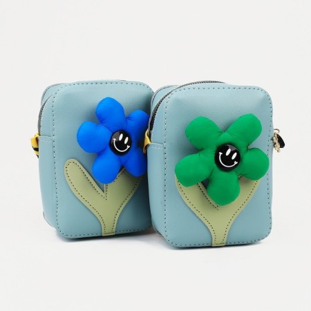 Baby Bag with lightning, long belt, blue color-3