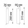 Snow -shaped single -phase three -core LED Novotech. Iter, 18W, LED, 66x315x36 mm, black color