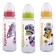 A bottle with a lid and silicone nipple, 250 ml, color mix