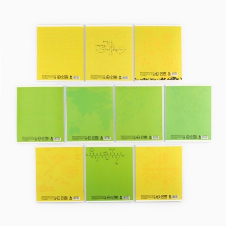 A set of notebooks of 48 sheets, 10 objects, internal block No. 1 Mix “September 1: Bright” Twin Lac, Uh Lak-4
