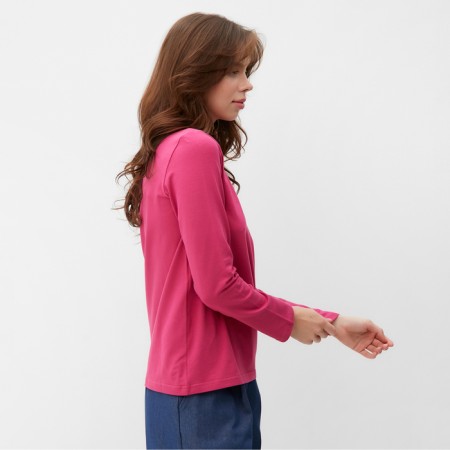 Longsliv Women's Minaku: Basic Line Fuchsia Color, Size 46-2