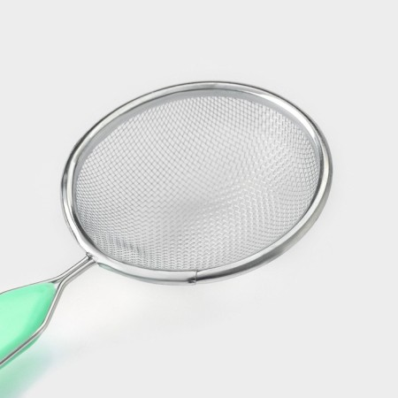 Sieve with the handle of the share "hostess", d = 8.5 cm, green color-2