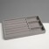 A stand for decorating 3 cells and 7 strips for rings, phlock, 21 × 12.3 × 2.5 cm, color gray color