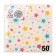 Napkins single -layer "stars" 24x24 cm, set of 50 pcs.