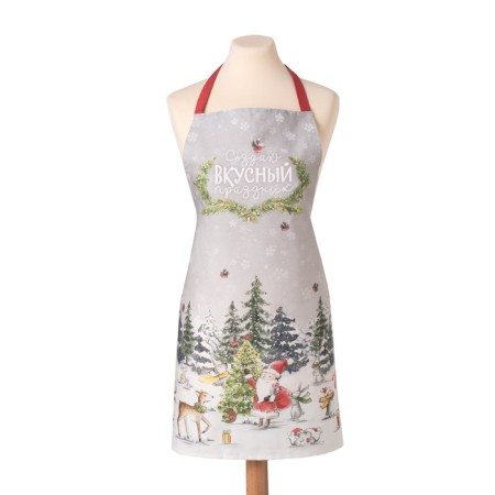 Apron "Ethel" Holiday in the forest 70x60 cm, 100% HL, sarzha 190g/m2-3