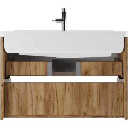 Domino IGAN TOMNO under the Mario 80 sink, oak van, suspended, with 1 upper box-3