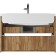 Domino IGAN TOMNO under the Mario 80 sink, oak van, suspended, with 1 upper box