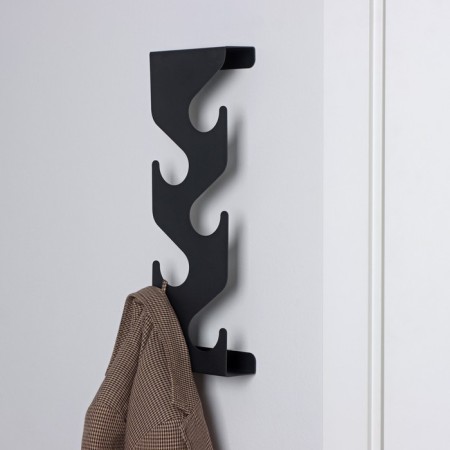 Bogen clothes hanger, 135 × 410 × 55 mm, black color-1