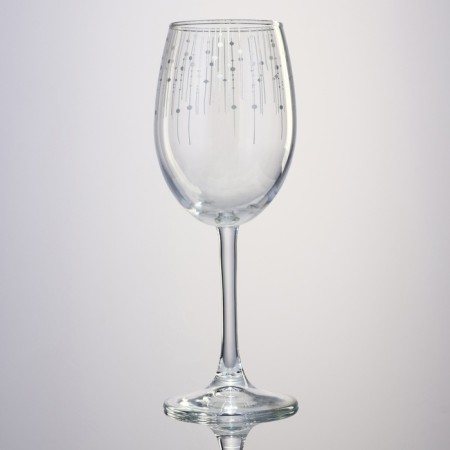 Silver Rain glass for the wine, 360 ml-2