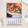 Calendar on a spring without a crossbar "for the kitchen" with recipes, 2025, 17 x 25 cm