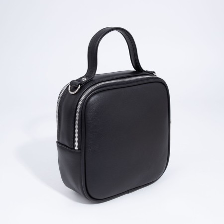 Women's bag over the shoulder Textura, small size, black color-1