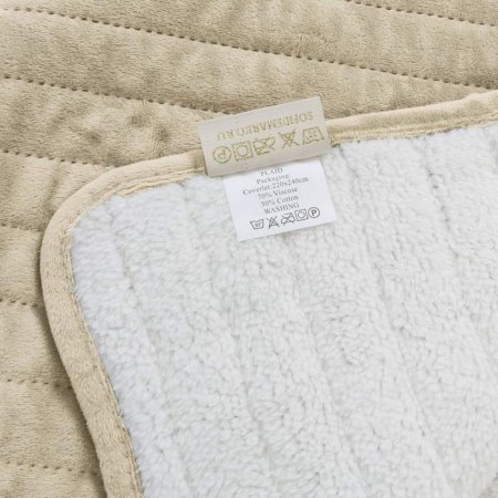 Liberty blanket, size 220x240 cm, beige color-4