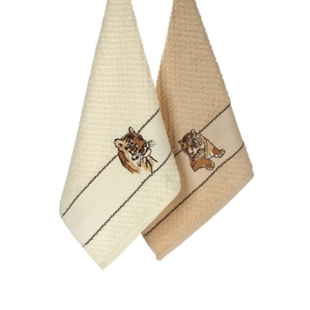 Set of terry napkins Diva Afrodita Ceylin "Tiger", size 40x60 cm, 2 pcs-3