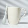 Ceramic mug with a spoon "Deer", 310 ml, white color
