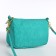 Bag Women's Cross-Bodi with a zipper, turquoise color