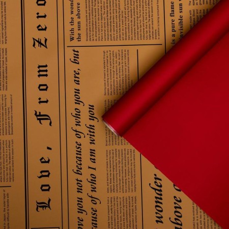 Matal film double -sided "Kraft" red, 0.58 x 10 m
