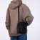 Male bag on lightning, long belt, black color