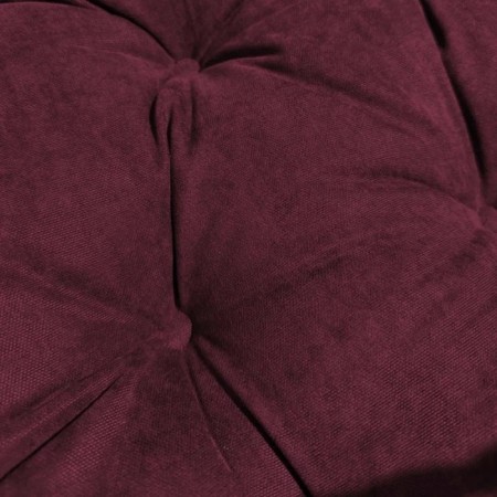 Pillow for swing "Tina", diameter 60 cm, burgundy color-4