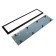 Airline license plate frame, anti -vandal, metal, black