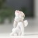 Souvenir Polystone "Angel Milashka" in a wreath of roses, mix, 3x2x2 cm