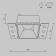 Building lamp Technical DL051-01-GU10-SQ-WS, GU10, 1x20 W, 130x75x55 mm, matte silver