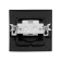 Rosette "Elect" RS 16-131-h, 16 A, 250 V, single, without salary, hidden, black
