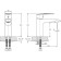 Rush Gozo GZ3735-11 sink mixer, single-leaf, chrome