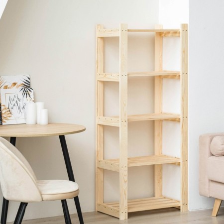Wooden rack reinforced 150x64x37.5cm, 5 shelves-1