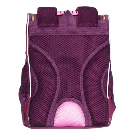 School standard, 33 x 25 x 13 cm, Grizzly, + bag for shoes, plush, burgundy-5
