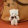 Tekstil Bloher "Bear White with Bantik" 8x5x13 cm