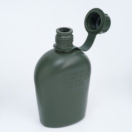 Hiking flask "Adventure", with a 1l cover, plastic, aluminum mug-7