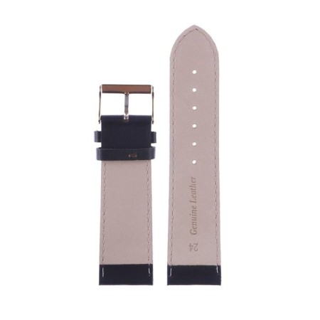 A watch strap, male, 24 mm, harness 75 mm, larynx 115 mm, genuine leather, brown.-3