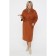 Female coat, size 62, orange color