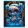 Notebook of 48 sheets in the skeleton cage, cover coated cardboard, UV-lak, mix