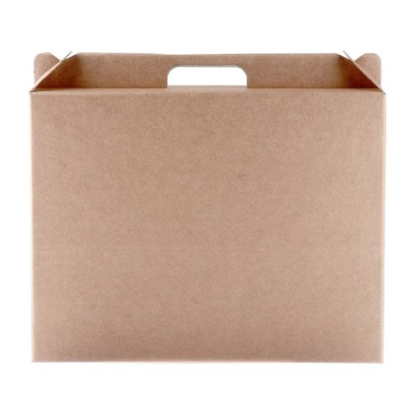 Universal box with a pen, brown, 34.5 x 8 x 27 cm-1