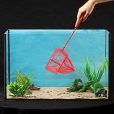 Aquarium net 15 cm, red